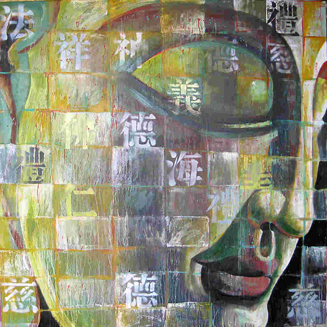Bouddha  nouveau N3-2011 ¡ 150cmx150cm Huile et Acrylique sur toile Ͳʣϩ 2011
