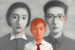 张晓刚《血缘系列:大家庭》(1999)