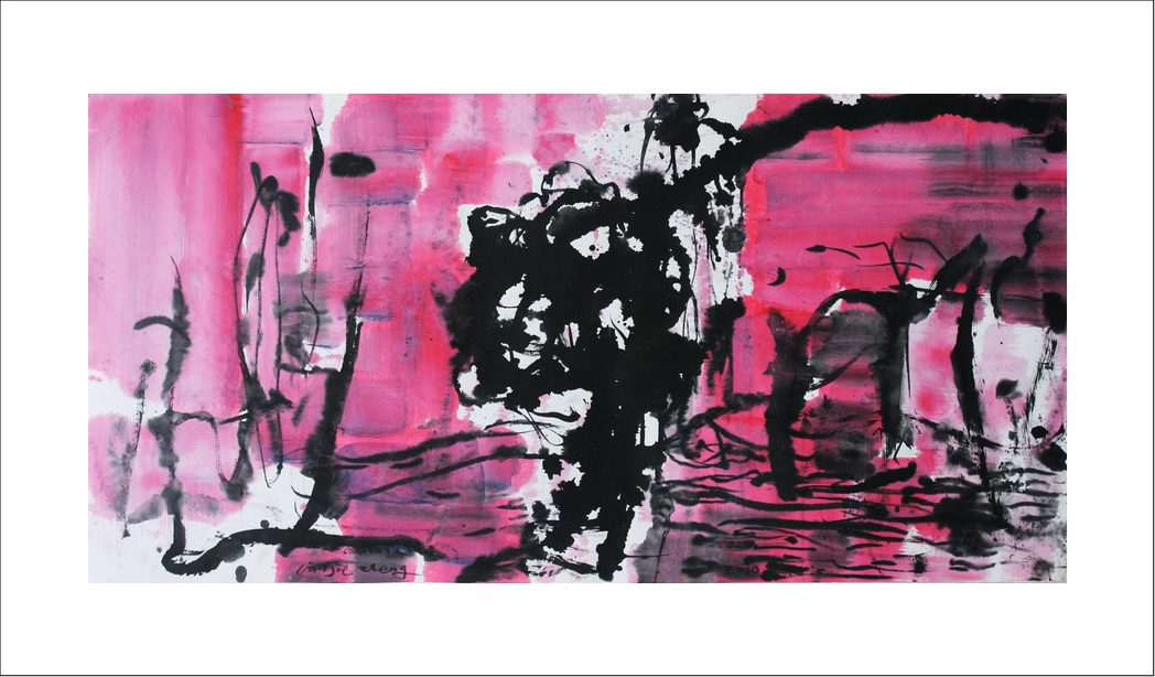 ֣ˮīƷ ʻ ֮201099x49cm.ink & acrylic on rice paper