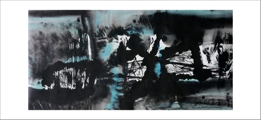֣ˮīƷ Ρ֮ 2010 ink&acrylic on rice paper 99x49cm