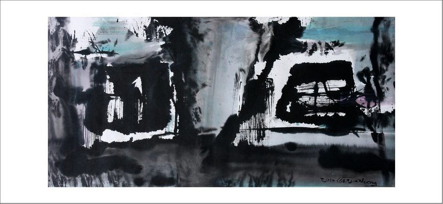 ֣ˮīƷ Ρ֮һ 2010 ink&acrylic on rice paper 99x49cm