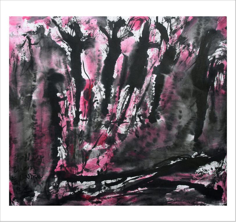 ֣Ʒۺɫʱ 2  2011 77x88cm ˮī 