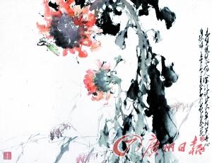 赵少昂 向日葵