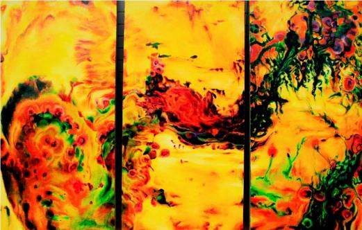谢梦飞《山水》150x225cm